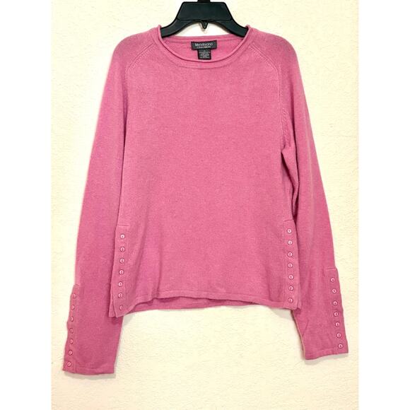 Mendocino Pink Cashmere Pullover Sweater Women’s Medium - Picture 1 of 6